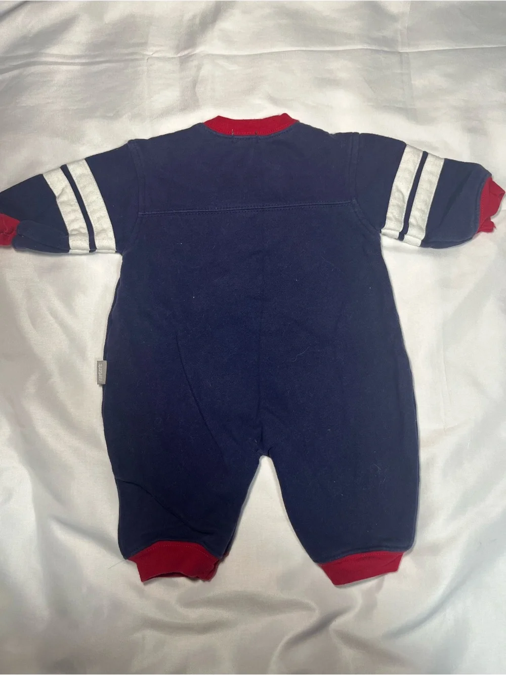 Vintage Carter’s Baby Romper 3M Blue Red Dinosaur Car Basketball Long Sleeve